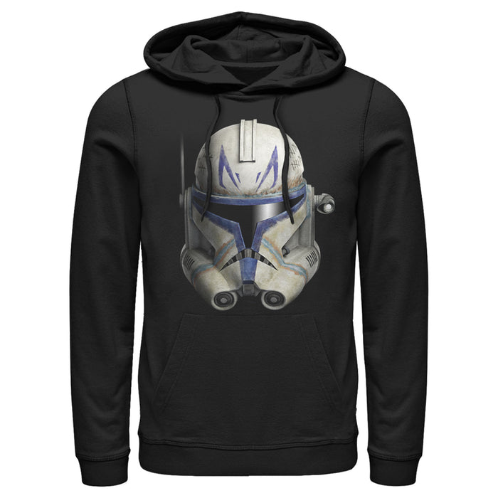 fifth sun Men's Star Wars: The Clone Wars Commander Rex Big Face Pull Over Hoodie