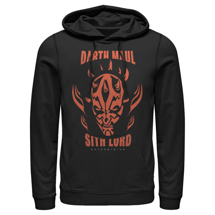 fifth sun Men's Star Wars: The Clone Wars Darth Maul Sith Lord Pull Over Hoodie