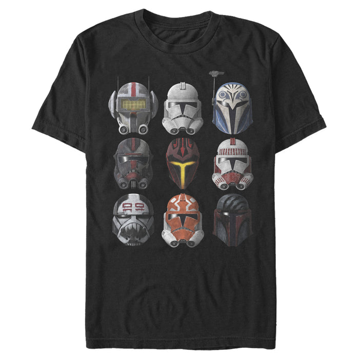 fifth sun Men's Star Wars: The Clone Wars Helmet Choice T-Shirt
