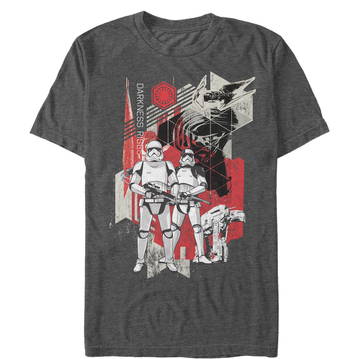 fifth sun Men's Star Wars The Last Jedi Darkness Rises T-Shirt