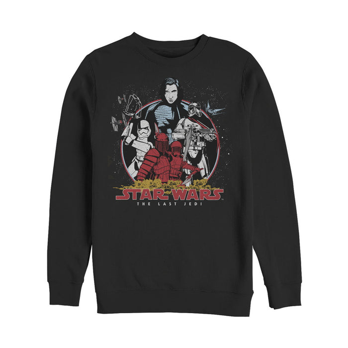 fifth sun Men's Star Wars The Last Jedi Kylo Ren Team Sweatshirt