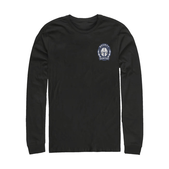 fifth sun Men's Star Wars: The Mandalorian Bounty Hunter Badge Long Sleeve Shirt