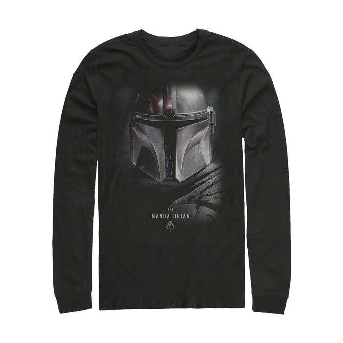 fifth sun Men's Star Wars: The Mandalorian Bounty Hunter Shadow Long Sleeve Shirt