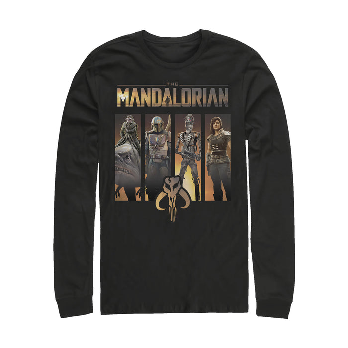 fifth sun Men's Star Wars: The Mandalorian Character Panel Long Sleeve Shirt fifth sun Men's Star Wars: The Mandalorian Character Panel Long Sleeve Shirt