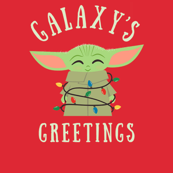 Fifth Sun Men's Star Wars: The Mandalorian Christmas The Child Greetings T-Shirt