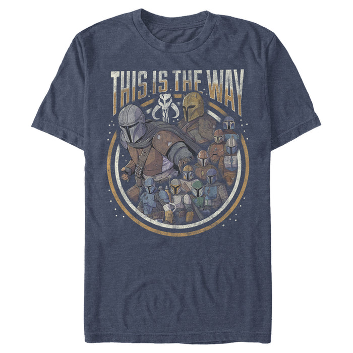 Fifth Sun Men's Star Wars: The Mandalorian Group Shot This Is The Way T-Shirt