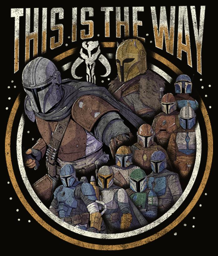 Fifth Sun Men's Star Wars: The Mandalorian Group Shot This Is The Way T-Shirt