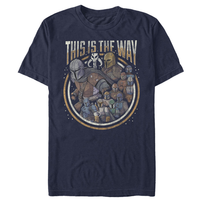 fifth sun Men's Star Wars: The Mandalorian Group Shot This Is The Way T-Shirt
