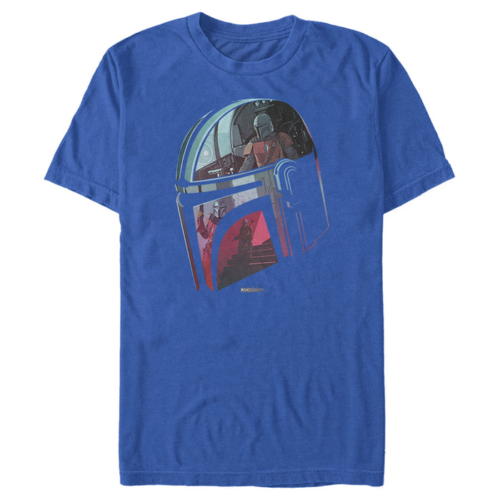 Fifth Sun Men's Star Wars: The Mandalorian Helmet Reflection T-Shirt
