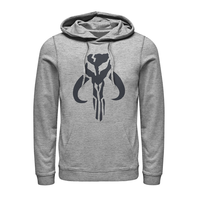 fifth sun Men's Star Wars: The Mandalorian Mythosaur Skull Logo Pull Over Hoodie
