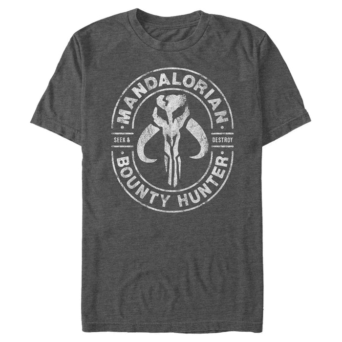Fifth Sun Men's Star Wars: The Mandalorian Seek & Destroy Stamp T-Shirt