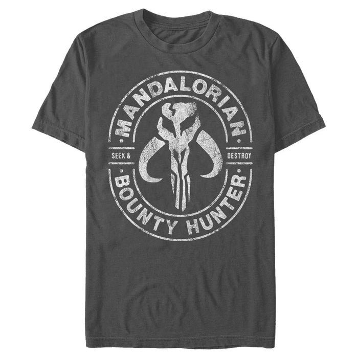 Fifth Sun Men's Star Wars: The Mandalorian Seek & Destroy Stamp T-Shirt