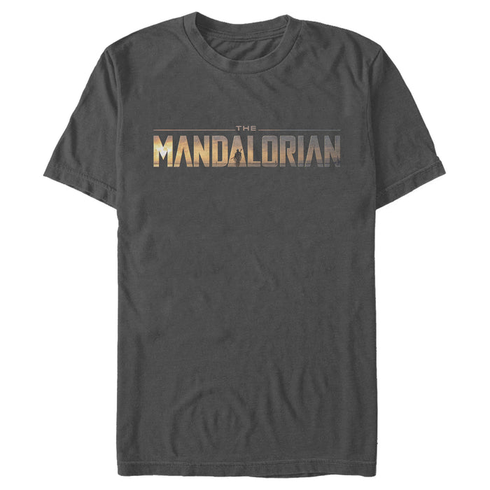 fifth sun Men's Star Wars: The Mandalorian Silhouette Logo T-Shirt