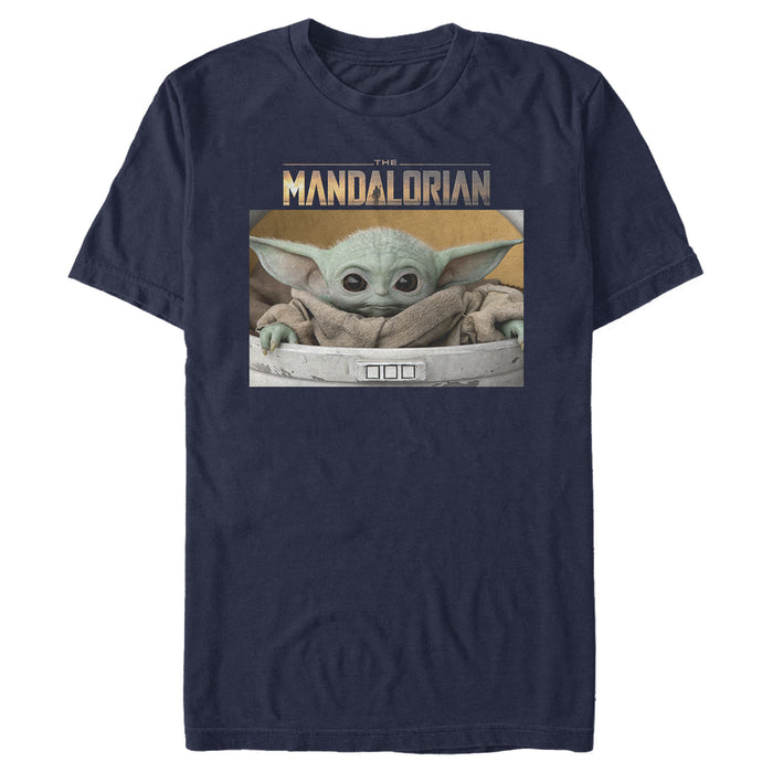 fifth sun Men's Star Wars: The Mandalorian The Child Bassinet T-Shirt