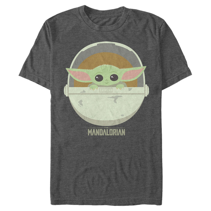 Fifth Sun Men's Star Wars: The Mandalorian The Child Cartoon Art Bassinet T-Shirt