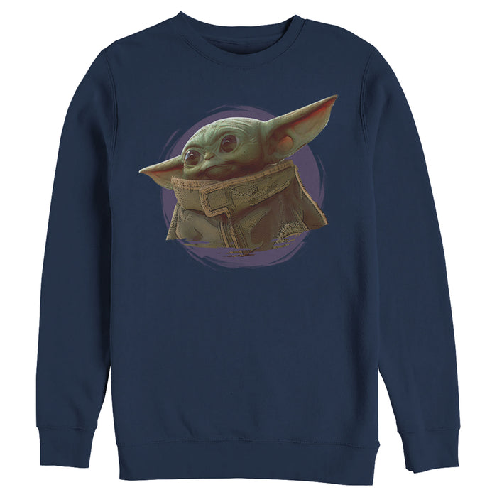 Fifth Sun Men's Star Wars: The Mandalorian The Child Circle Halo Sweatshirt
