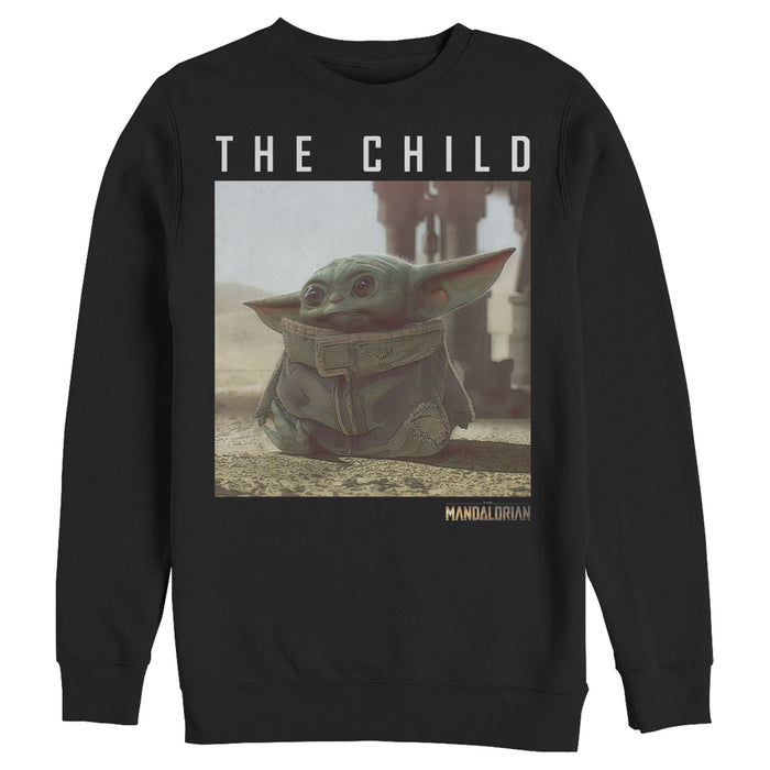 fifth sun Men's Star Wars: The Mandalorian The Child Frame Sweatshirt