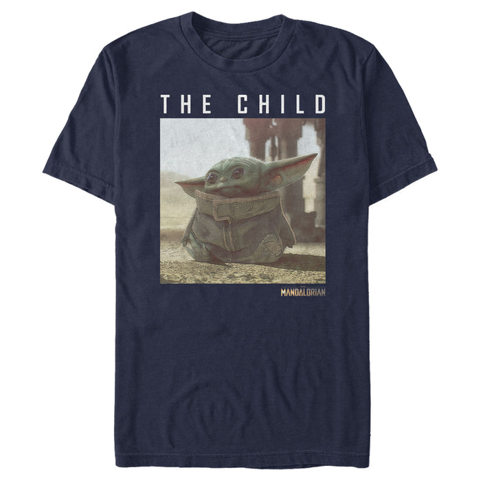 fifth sun Men's Star Wars: The Mandalorian The Child Frame T-Shirt