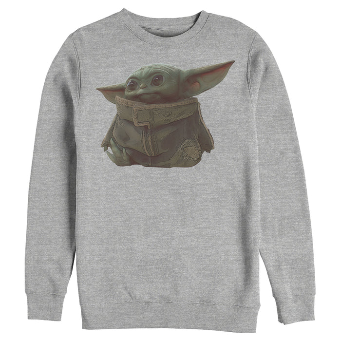 Fifth Sun Men's Star Wars: The Mandalorian The Child Portrait Sweatshirt