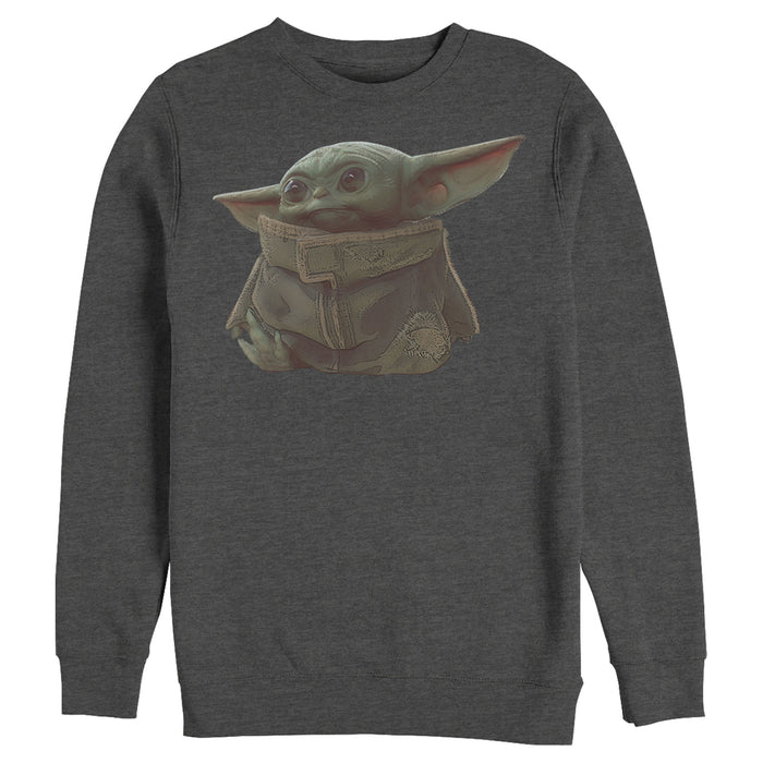Fifth Sun Men's Star Wars: The Mandalorian The Child Portrait Sweatshirt