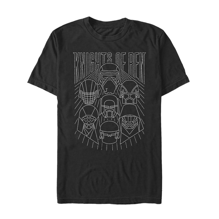 fifth sun Men's Star Wars: The Rise of Skywalker Knights of Ren Streak T-Shirt