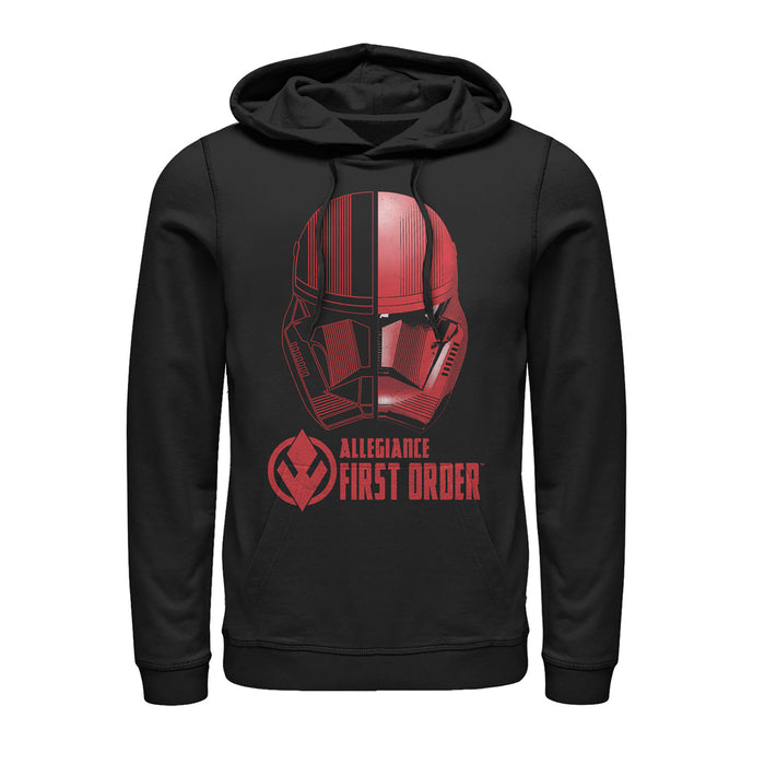 fifth sun Men's Star Wars: The Rise of Skywalker Sith Trooper Dual Helmet Pull Over Hoodie