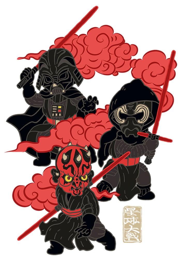 Fifth Sun Men's Star Wars Traditional Dark Side Baseball Tee