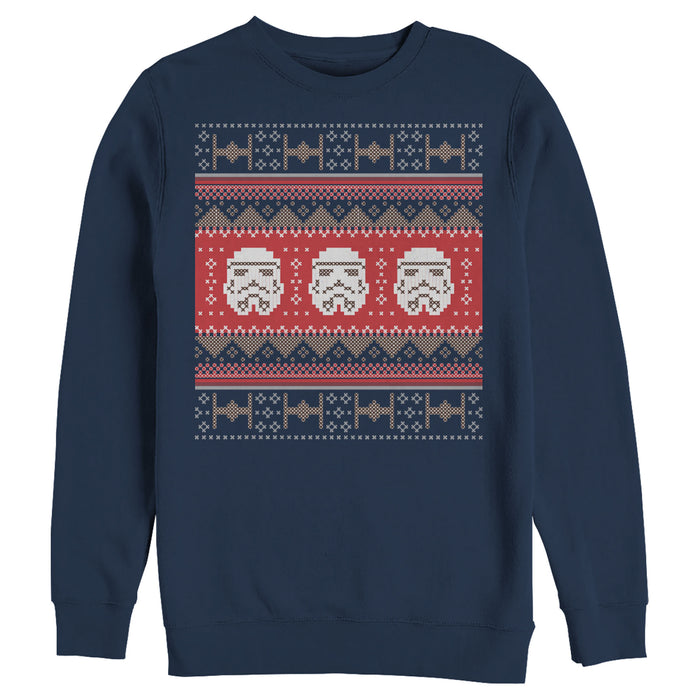 Fifth Sun Men's Star Wars Ugly Christmas Stormtrooper Sweatshirt