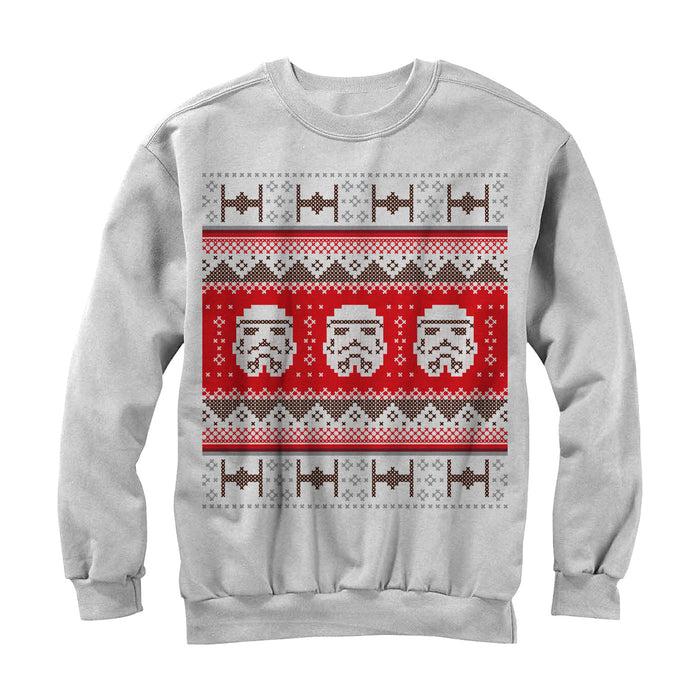 fifth sun Men's Star Wars Ugly Christmas Stormtrooper Sweatshirt