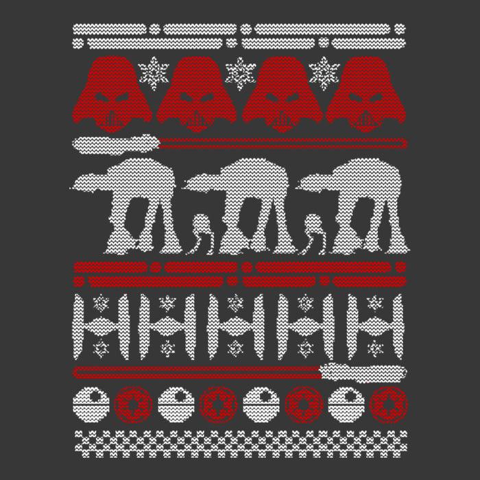 Fifth Sun Men's Star Wars Ugly Christmas Sweater Pull Over Hoodie