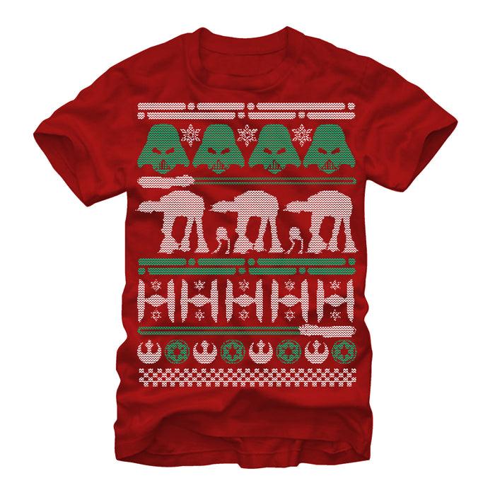 fifth sun Men's Star Wars Ugly Christmas Sweater T-Shirt