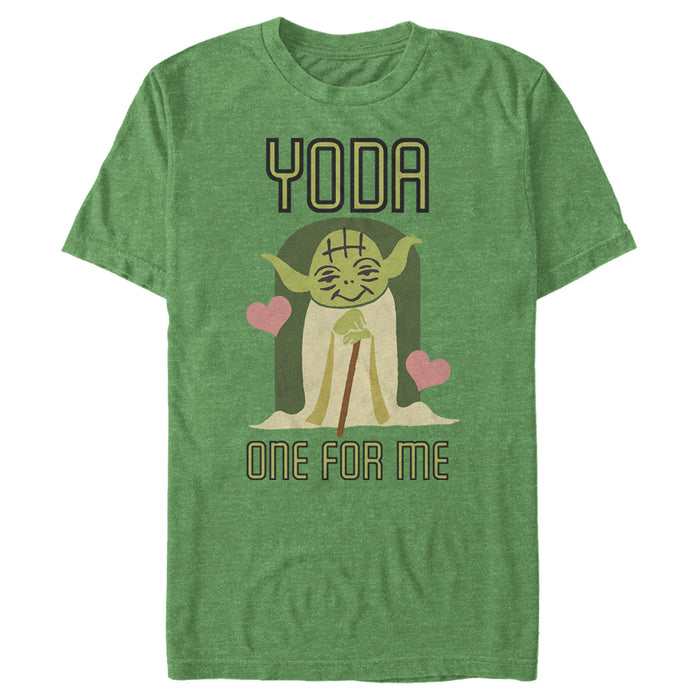 fifth sun Men's Star Wars Valentine's Day Yoda One for Me T-Shirt
