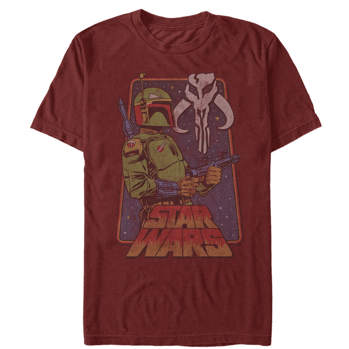 fifth sun Men's Star Wars Vintage Boba Fett Frame T-Shirt