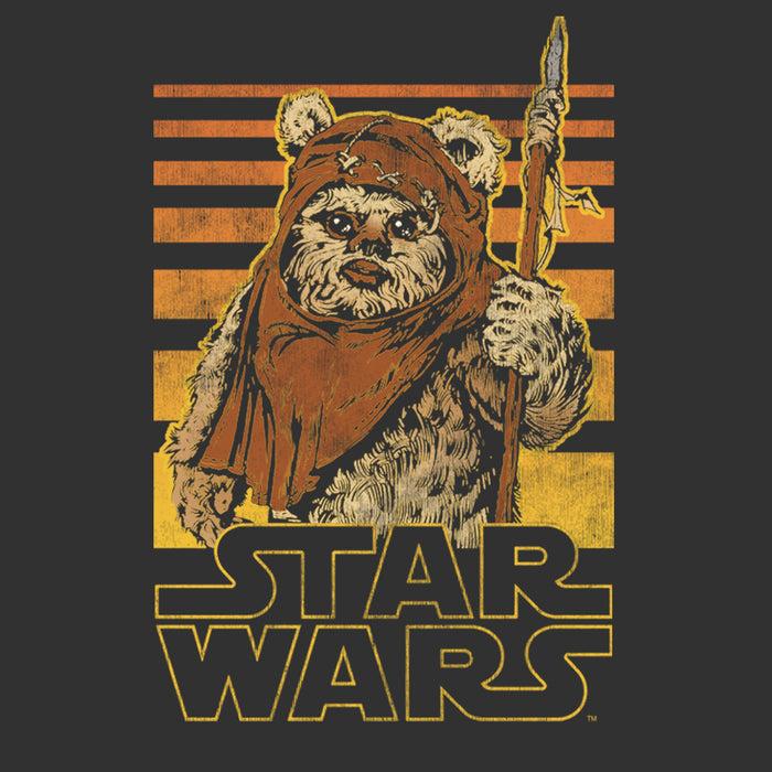 Fifth Sun Men's Star Wars Wicket Ewok Stripes T-Shirt