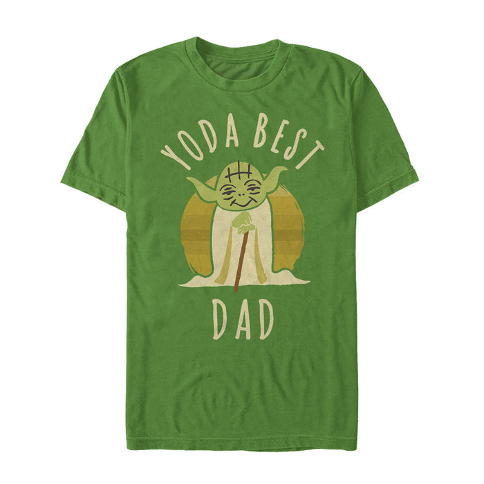 fifth sun Men's Star Wars Yoda Best Dad Cartoon T-Shirt