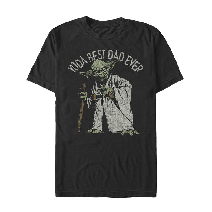 fifth sun Men's Star Wars Yoda Best Dad Ever T-Shirt