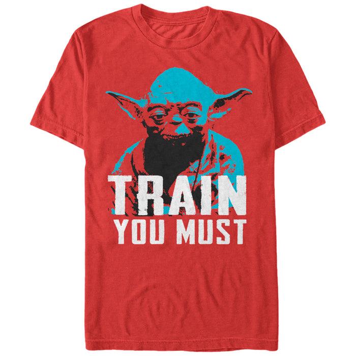 fifth sun Men's Star Wars Yoda Small You are Train You Must T-Shirt