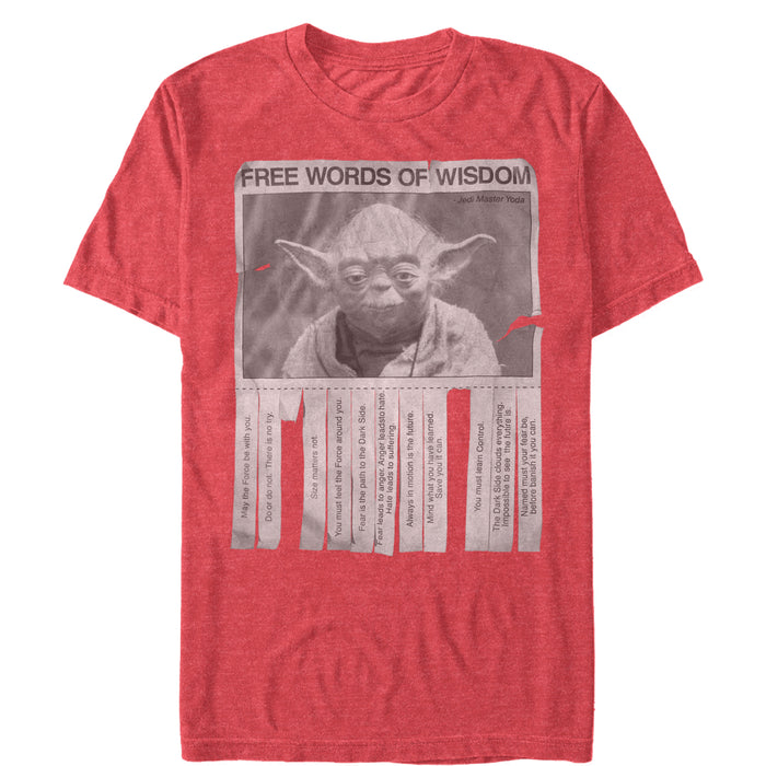 Fifth Sun Men's Star Wars Yoda Words Of Wisdom T-Shirt