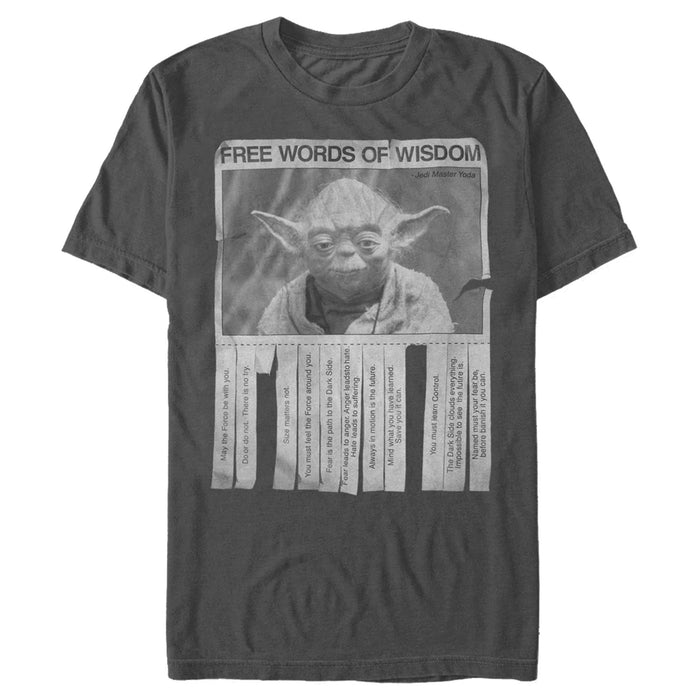 Fifth Sun Men's Star Wars Yoda Words Of Wisdom T-Shirt