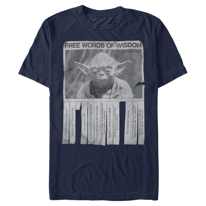 Fifth Sun Men's Star Wars Yoda Words Of Wisdom T-Shirt