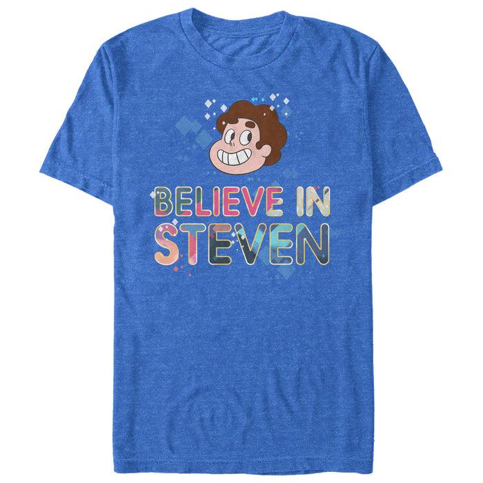 fifth sun Men's Steven Universe Believe in Steven Sparkle T-Shirt