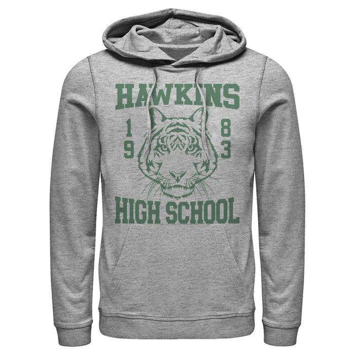 fifth sun Men's Stranger Things Hawkins High School Tiger 1983 Pull Over Hoodie