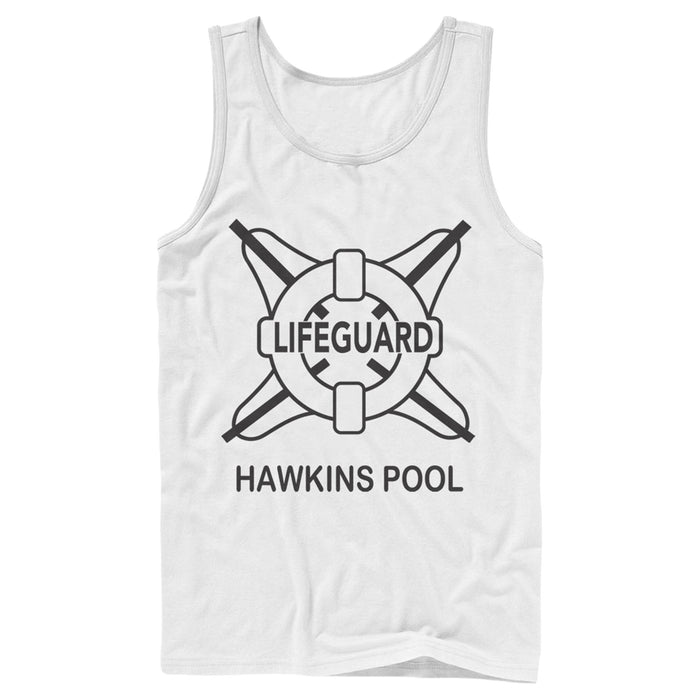 fifth sun Men's Stranger Things Hawkins Lifeguard Tank Top