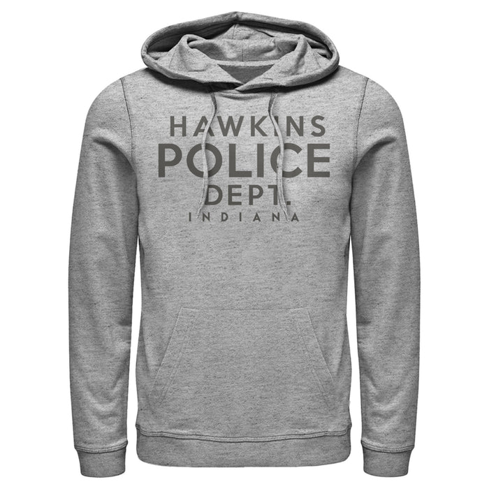 fifth sun Men's Stranger Things Hawkins Police Department Pull Over Hoodie