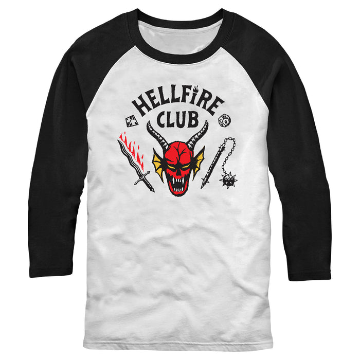 fifth sun Men's Stranger Things Hellfire Club Costume Baseball Tee