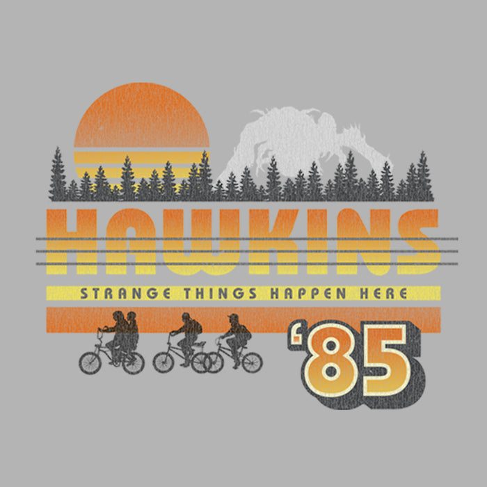 Fifth Sun Men's Stranger Things Retro Hawkins Bikers Pull Over Hoodie