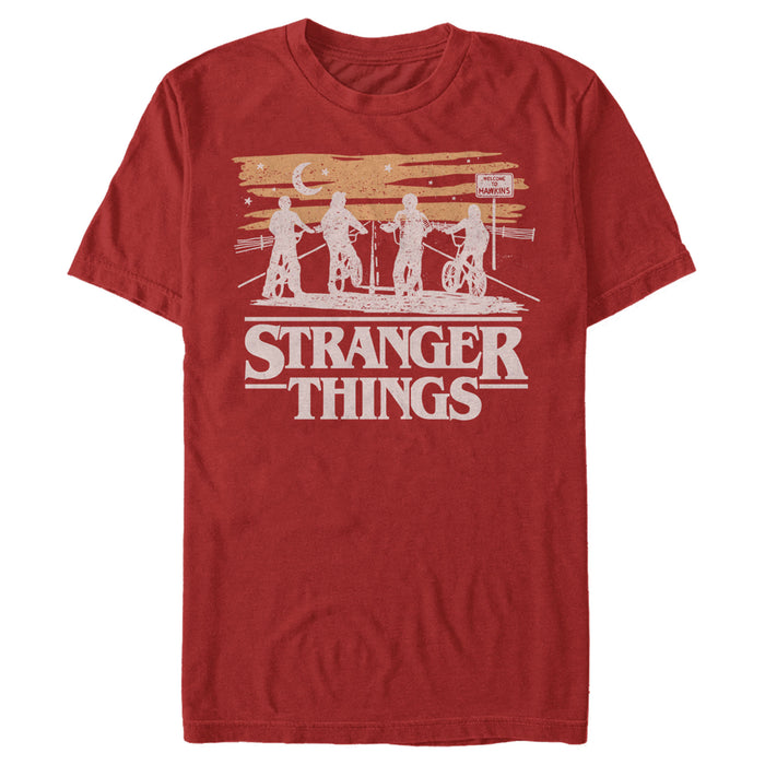 fifth sun Men's Stranger Things Starry Bike Ride T-Shirt