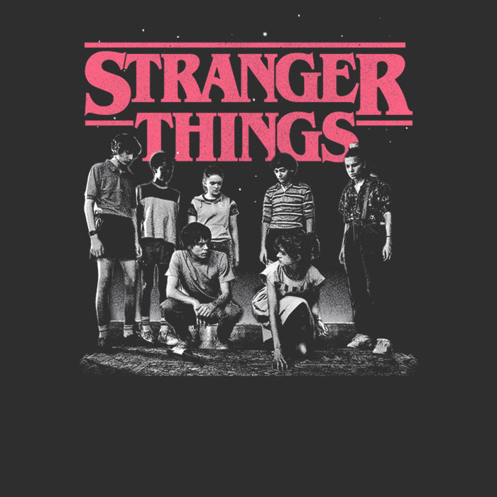 Fifth Sun Men's Stranger Things Title Logo Faded T-Shirt