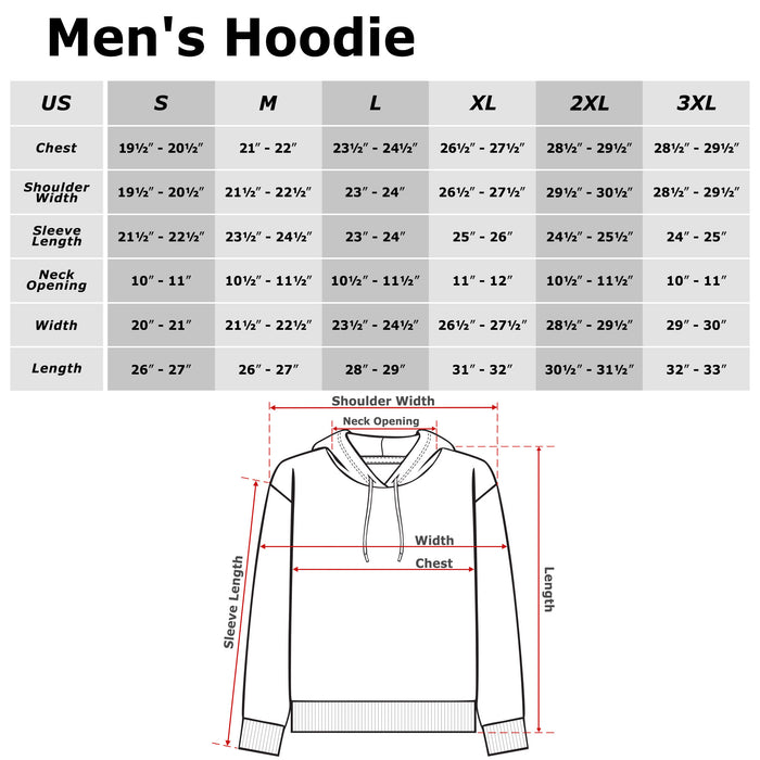 Fifth Sun Men's Stranger Things Ugly Christmas Style Pull Over Hoodie