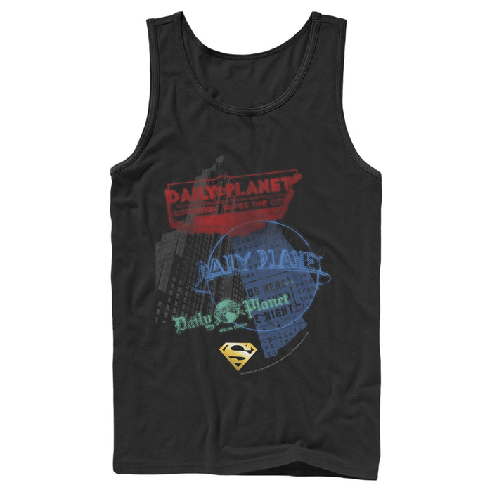fifth sun Men's Superman Daily Planet in News Tank Top